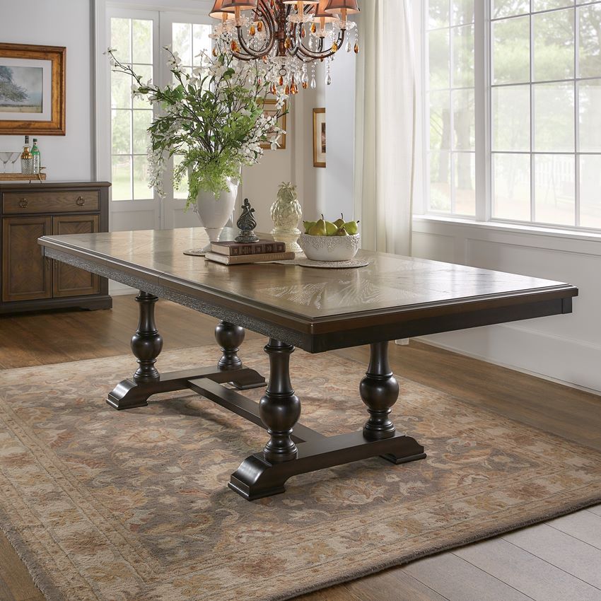 Stonington Dining Set in Two-Tone Brown