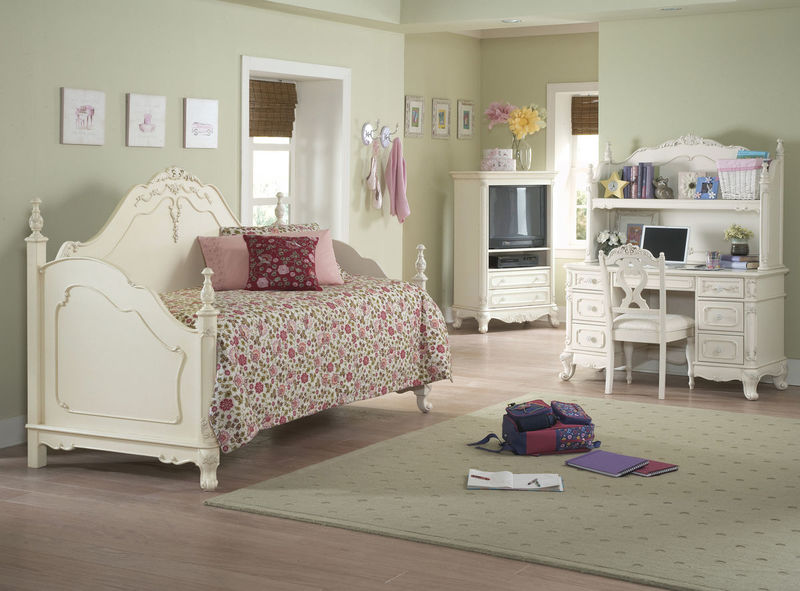 homelegance | 1386d cinderella youth bedroom set with daybed in white wash  | dallas designer furniture