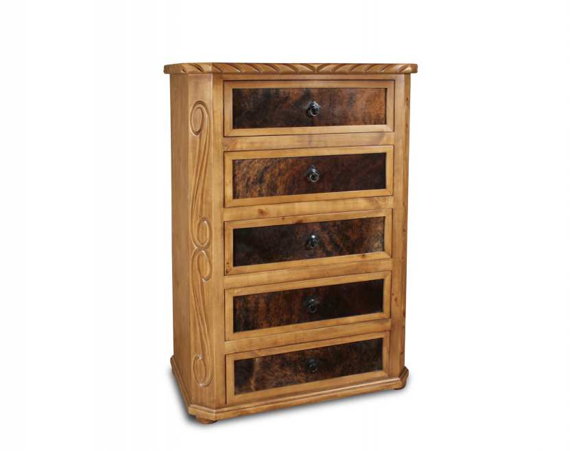 Lasso Rustic Bedroom Set with Texas Star and Cowhide Accents