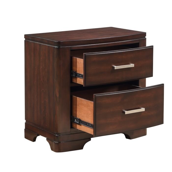 Hudson Art Deco Inspired Bedroom Set in Cherry