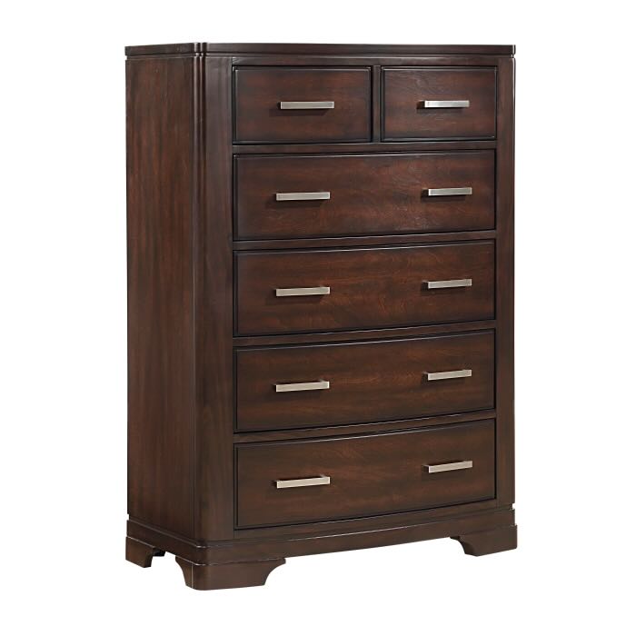 Hudson Art Deco Inspired Bedroom Set in Cherry