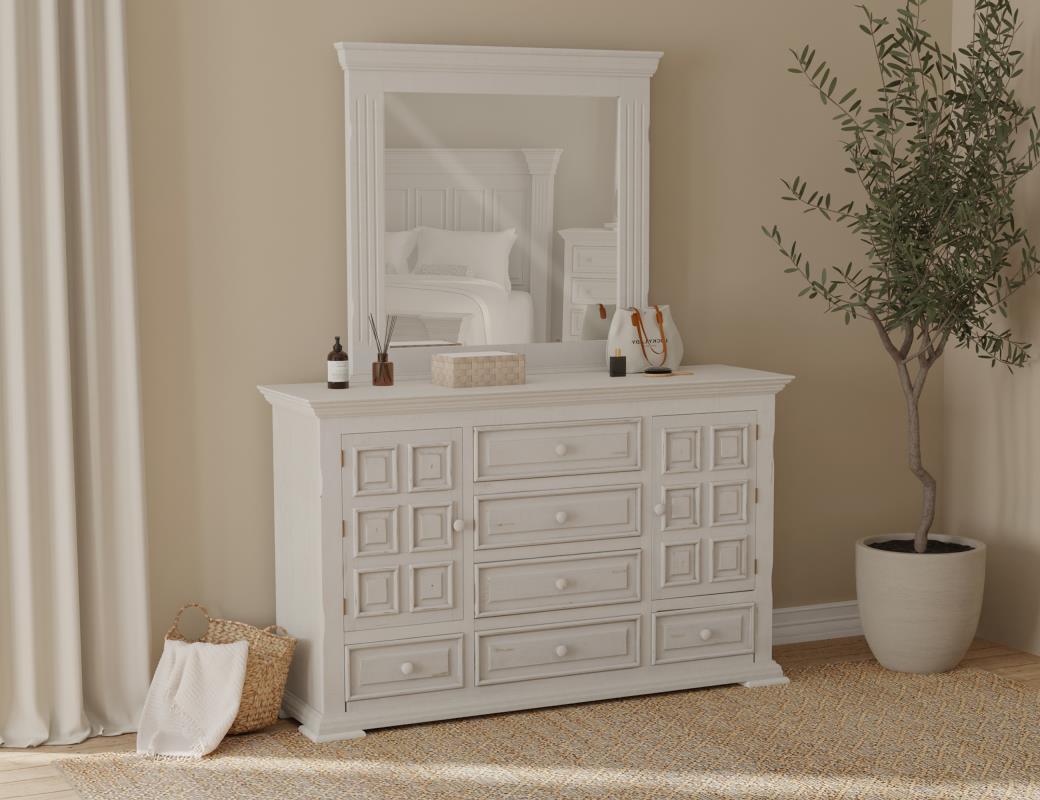 Terra Modern Farmhouse White Bedroom Set