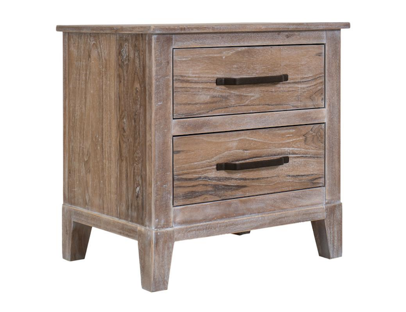 Teak Mango Rustic Bedroom Set in White