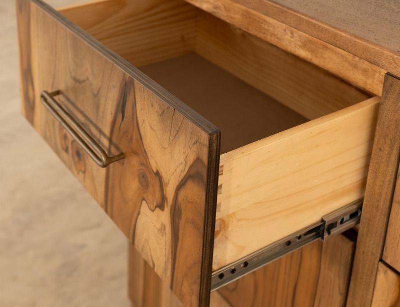 Balam Mango and Teak Rustic Bedroom Set in Brown