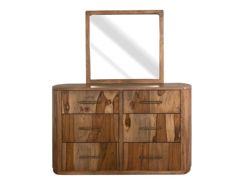 Balam Mango and Teak Rustic Bedroom Set in Brown