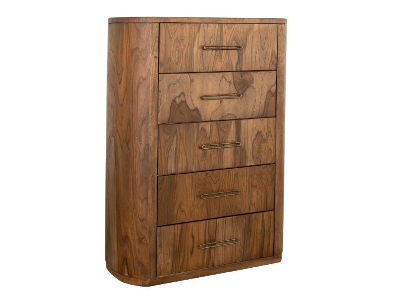 Balam Mango and Teak Rustic Bedroom Set in Brown