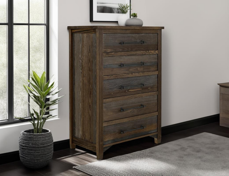 Town Pine Rustic Bedroom Set