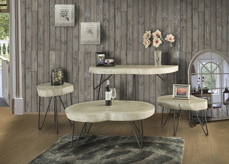 IFD Furniture 881 Metro Rustic Coffee Table Set Dallas Designer