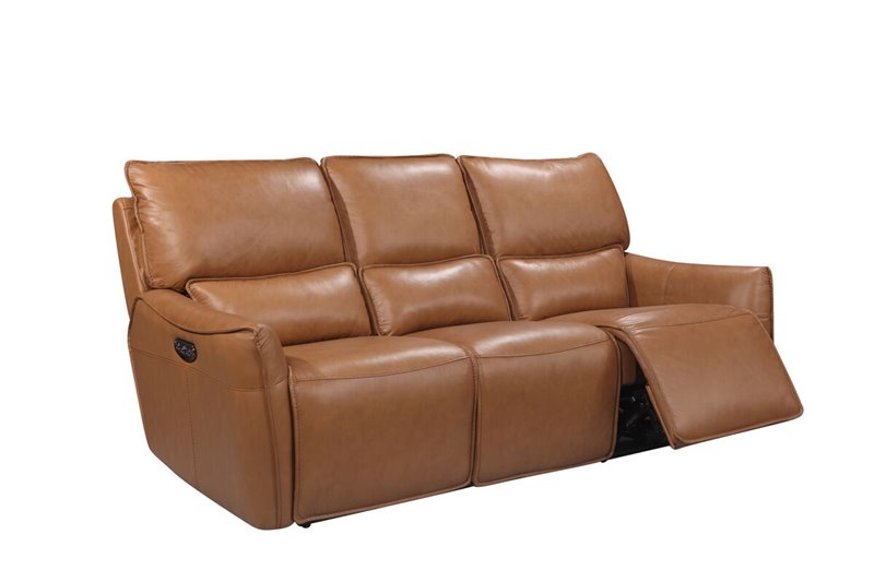 Portland Desert Brown Leather Power Reclining Sofa Set