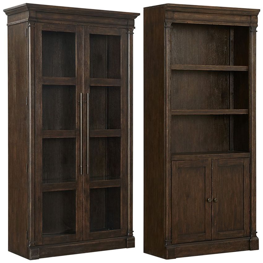 Jackson Distressed Brown Luxury Executive Desk with Rustic Flair