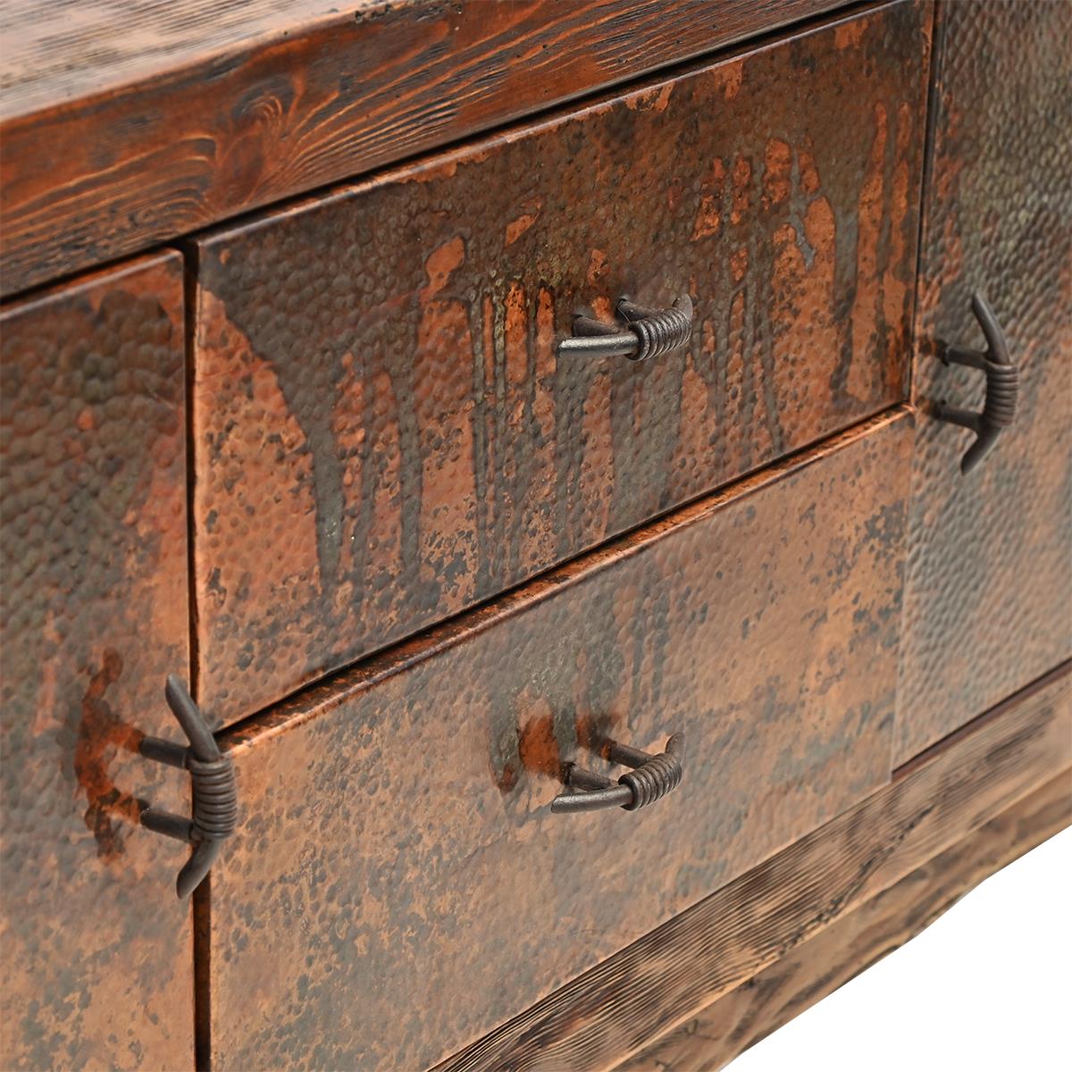 LMT Design Copper and Reclaimed Wood Buffet