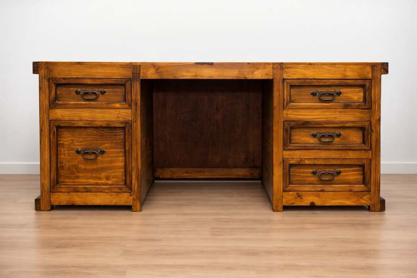 Laguna Western Rustic Copper Accent Desk