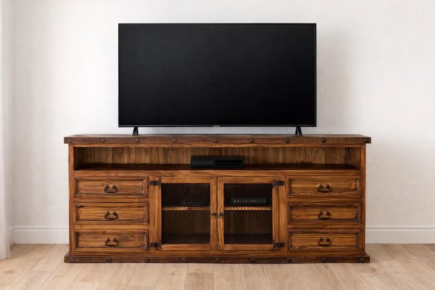 Laredo Western Rustic 80" TV Stand Console