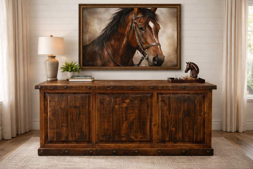 Laredo Western Rustic Executive Desk