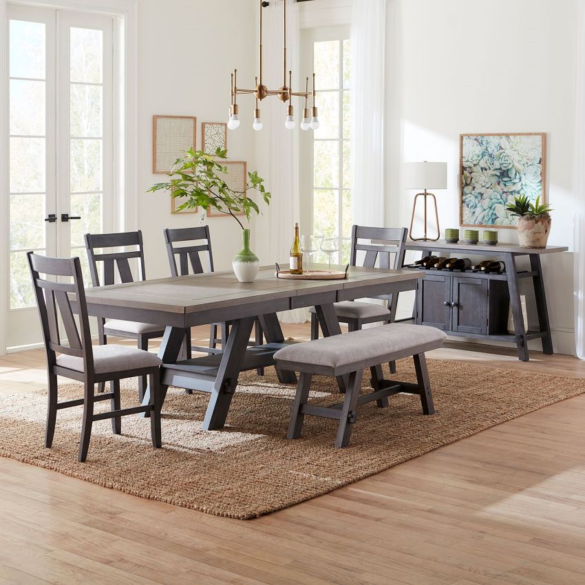 Lawson Dining Room Set in Weathered Gray