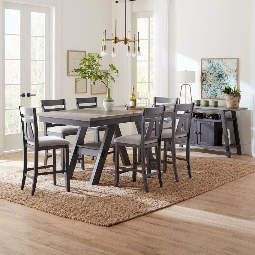 Lawson Counter Height Dining Room Set in Weathered Gray