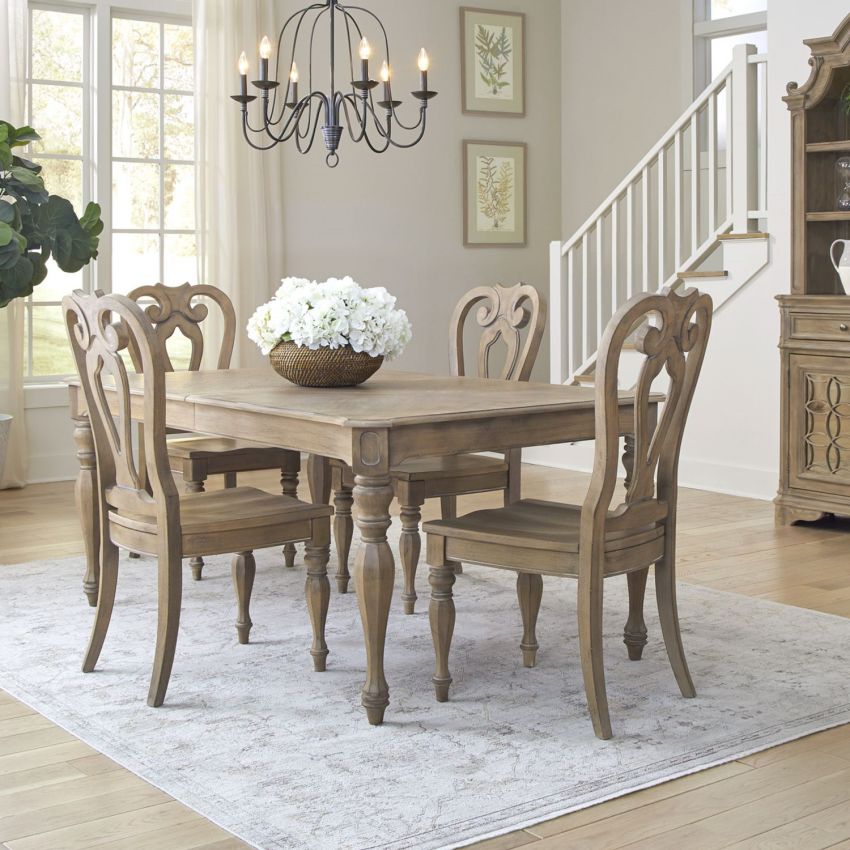 Magnolia Manor Dining Room Set in Weathered Bisque