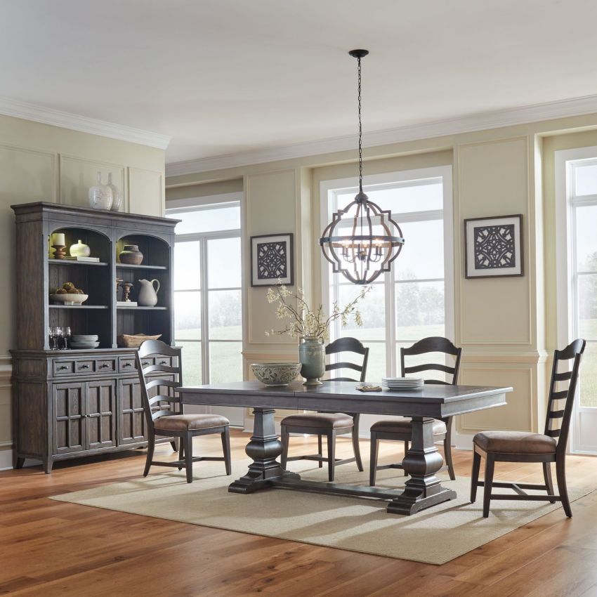 Paradise Valley Trestle Table Dining Room Set