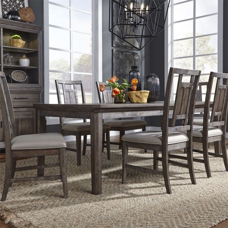 Liberty 823DR Artisan Prairie Leg Table Dining Room Set with Lattice