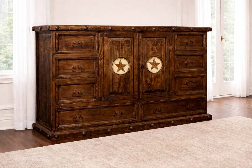 Lone Star Ranch Western Rustic Bedroom Set
