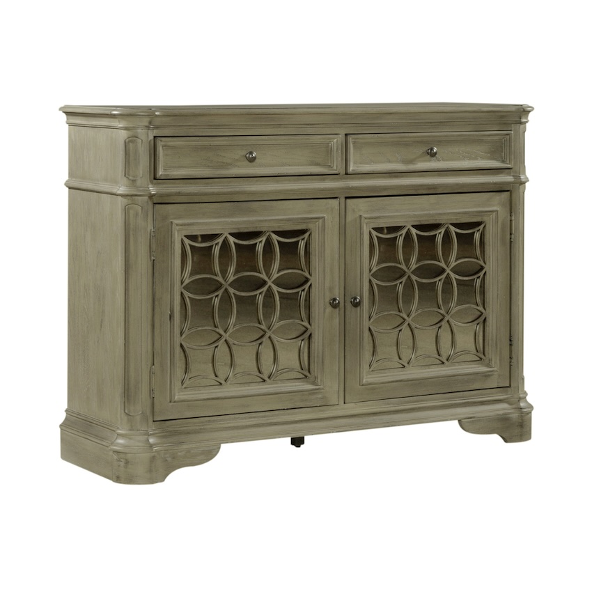 Magnolia Manor French Country 5-Piece Pedestal Dining Set in Weathered Bisque