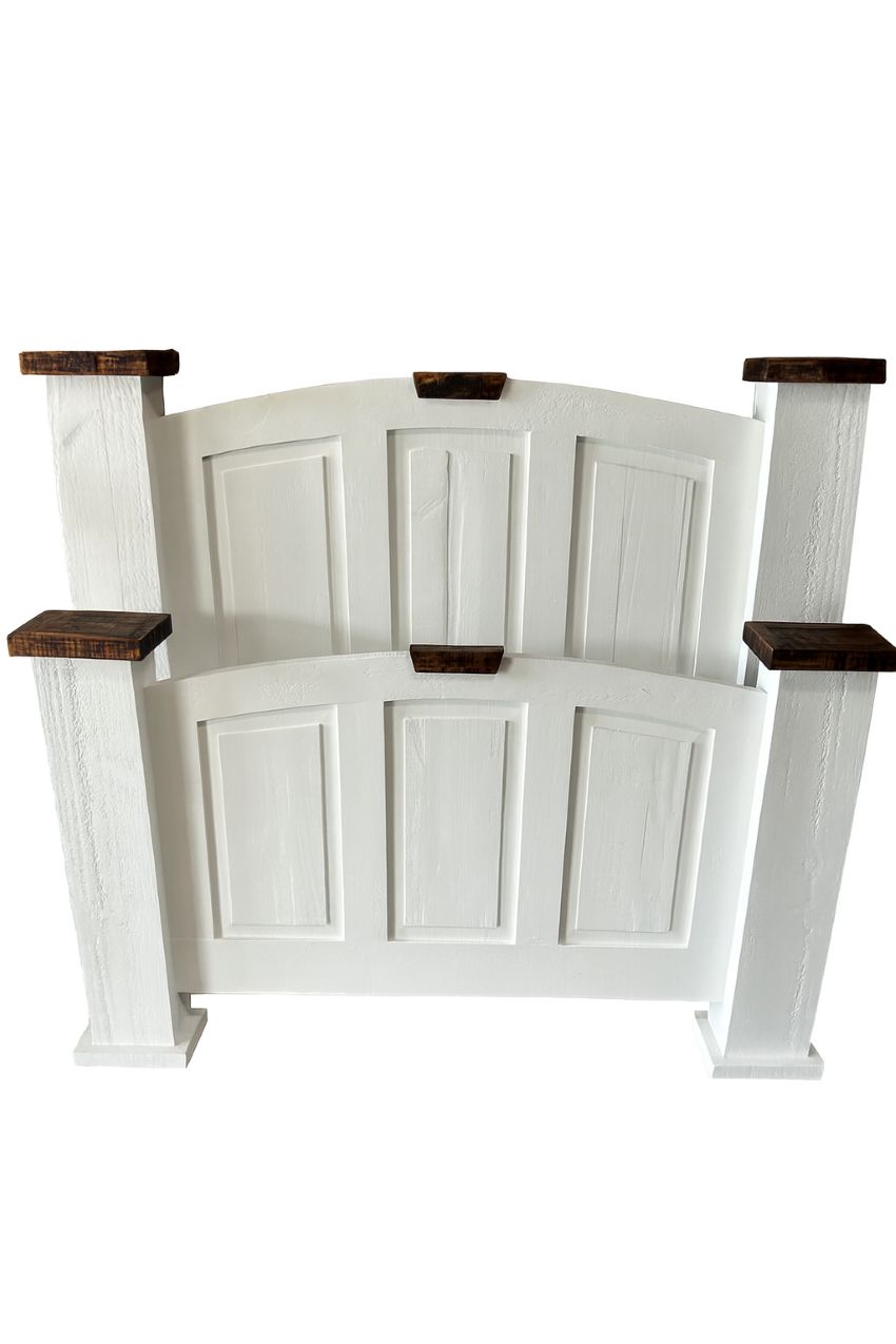 Mansion Rustic White Bedroom Set Mansion Rustic White Bedroom Set