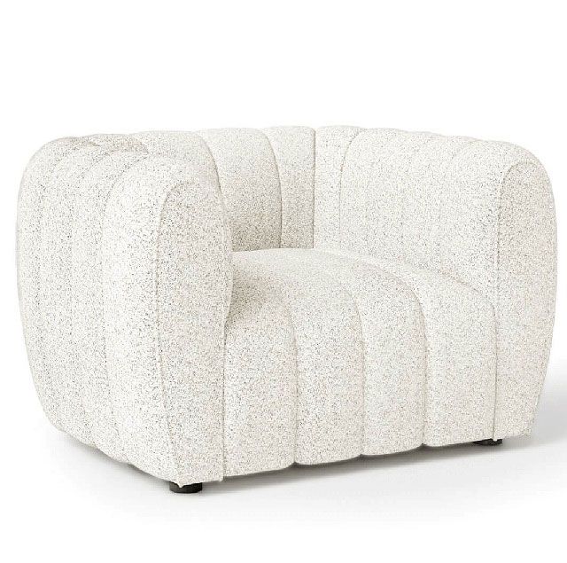 Marcelle Luxury Off-White Boucle Sofa Set with Optional Chair