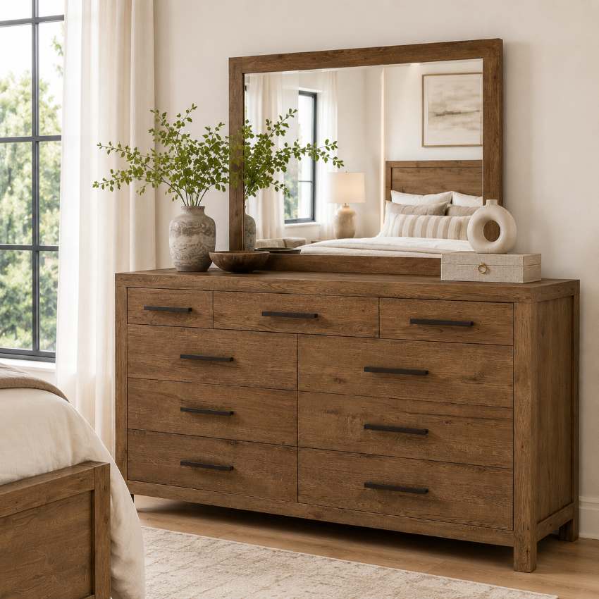 Matisse Warm Rustic Brown Bedroom Set