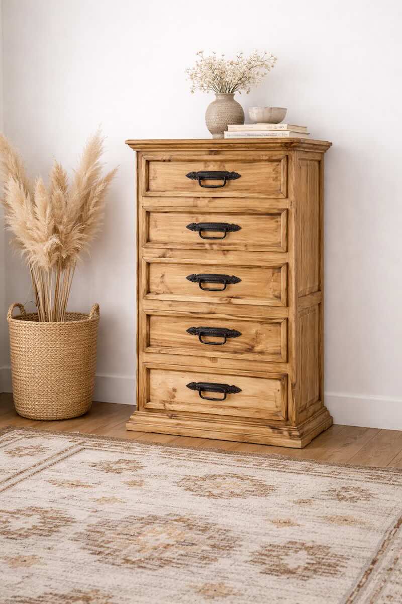 Mesa Ridge Southwestern Rustic Bedroom Set in Natural