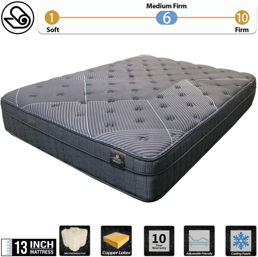 Midnight Eurotop Mattress – Cooling Comfort & Responsive Support
