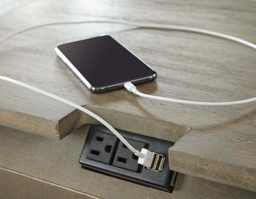 Highland Park Modern Farmhouse Bedroom Set In Driftwood