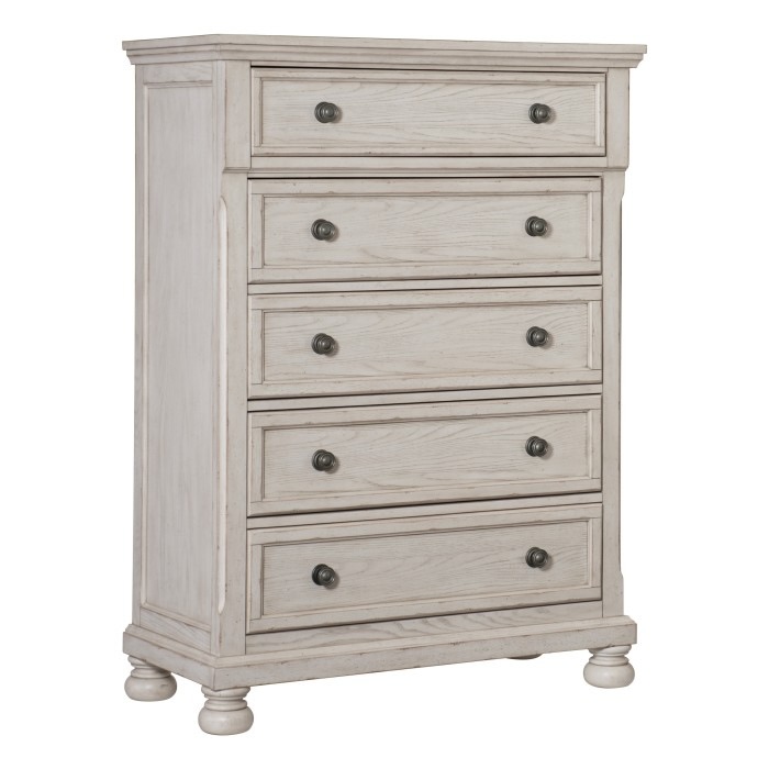 Oakleigh Transitional Farmhouse White Bedroom Set with Storage Bed