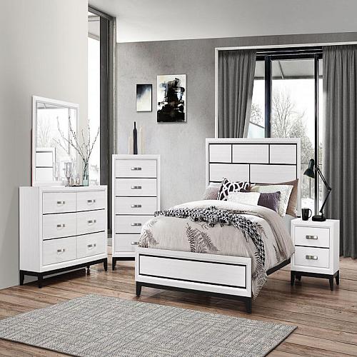 Akerson Bedroom Set in White