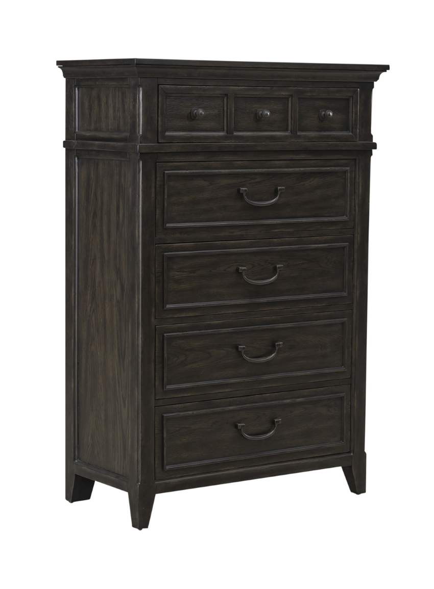 Paradise Valley Rustic Traditional Bedroom Set with Upholstered Bed