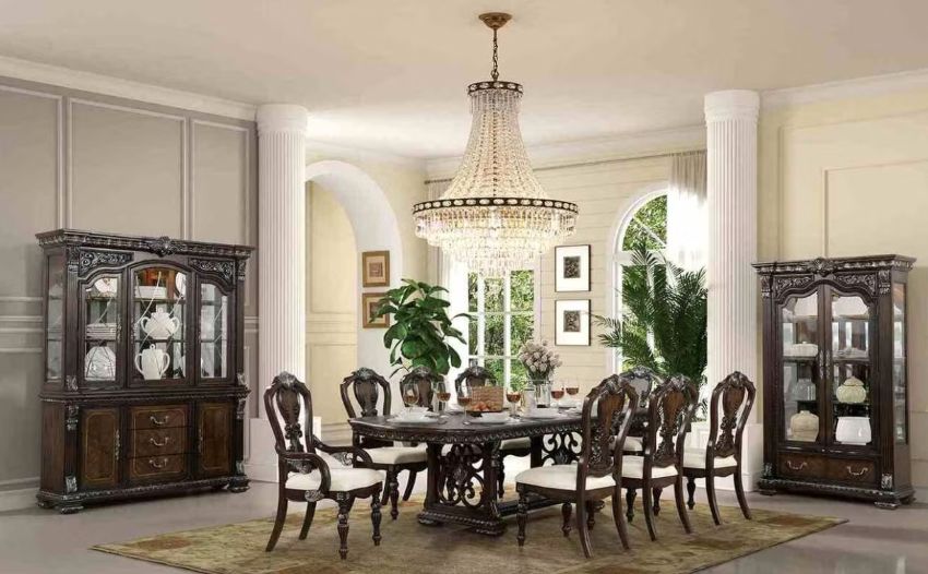 Promenade Old World Formal 9-Piece Dining Set in Espresso Promenade Old World Formal 9-Piece Dining Set in Espresso