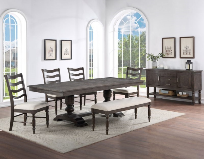 Hutchins Dining Room Set with Bench