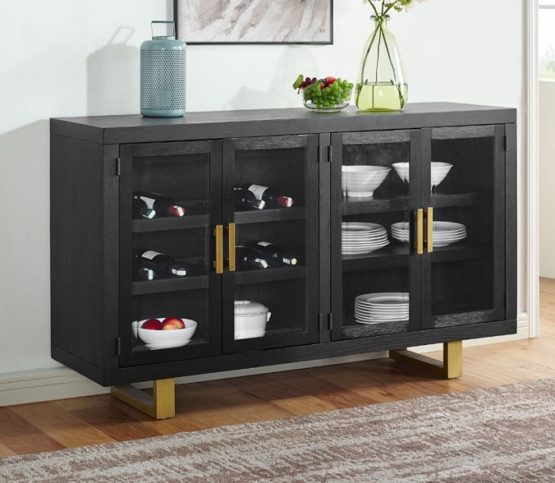 Yves Dining Room Set with Gray Chairs