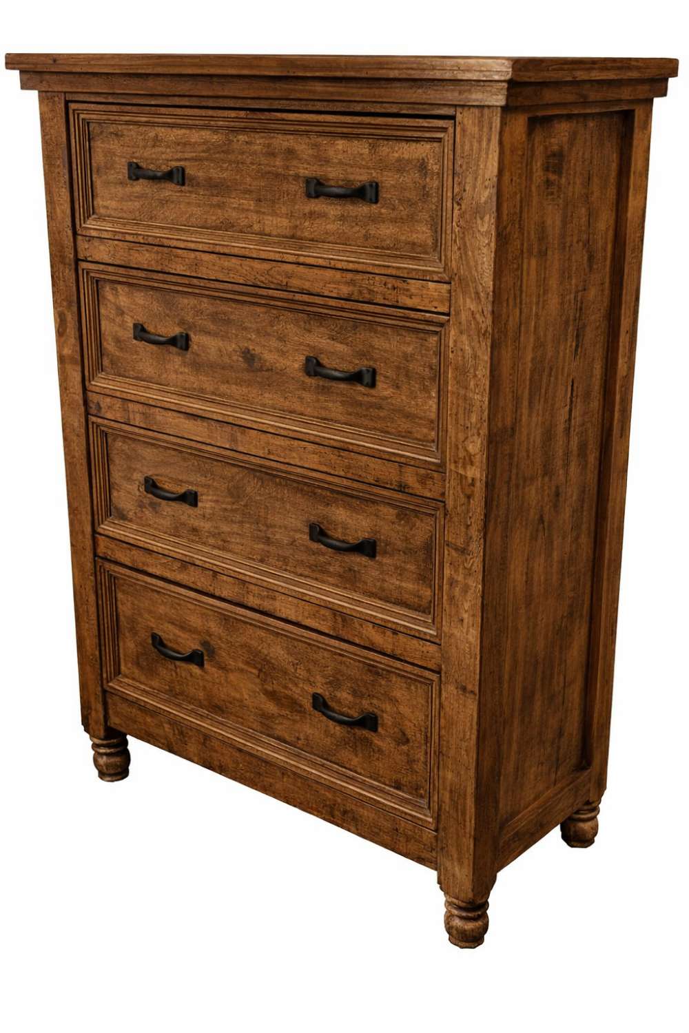 Western Rustic San Luis Bedroom Set in Natural Dark Walnut