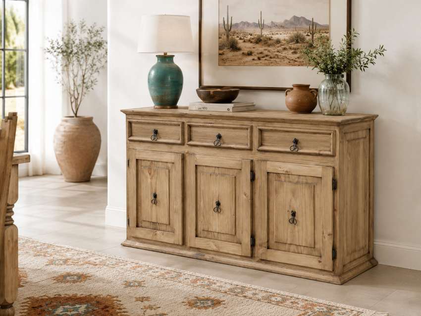 Sedona II 9-Piece Southwestern Rustic Dining Set