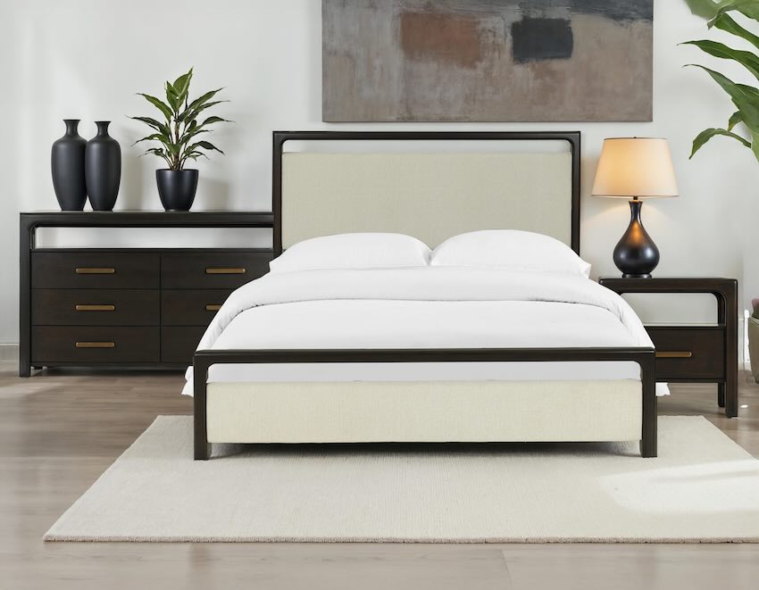 Sigmund Modern Organic Bedroom Set in Sable