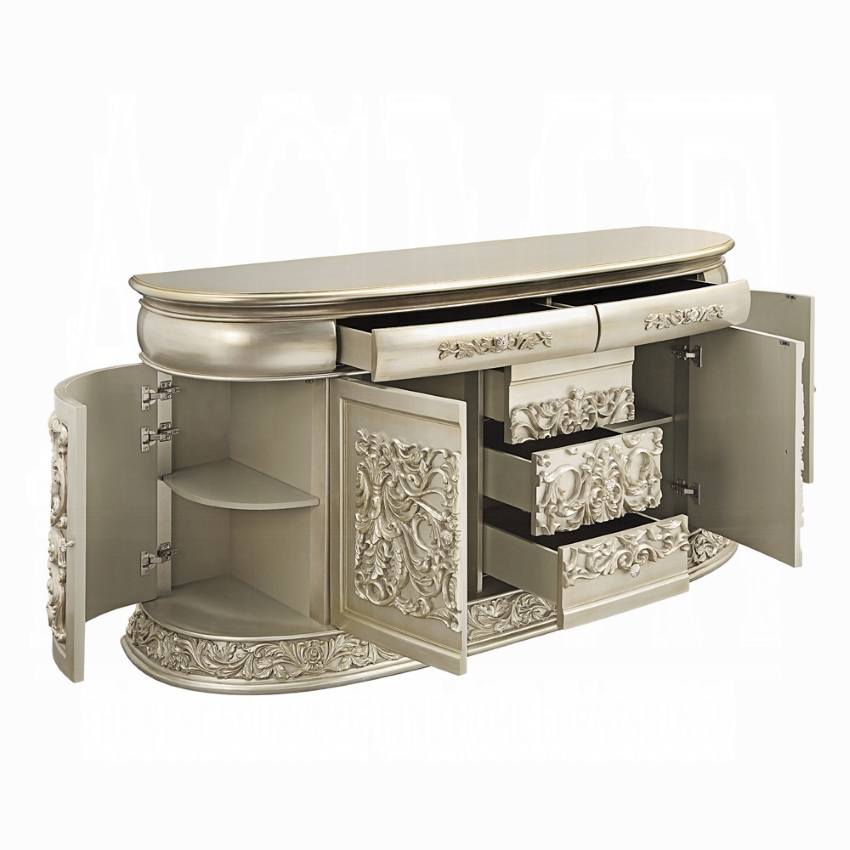 Sorina Antique Gold French Traditional Luxury Bedroom Set