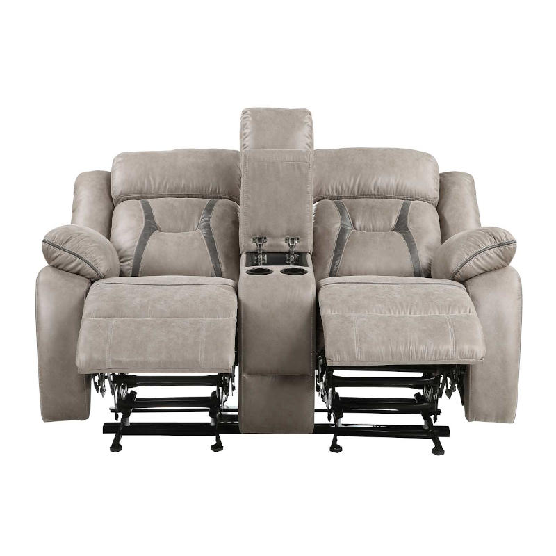 Tyson Reclining Living Room Set in Grey