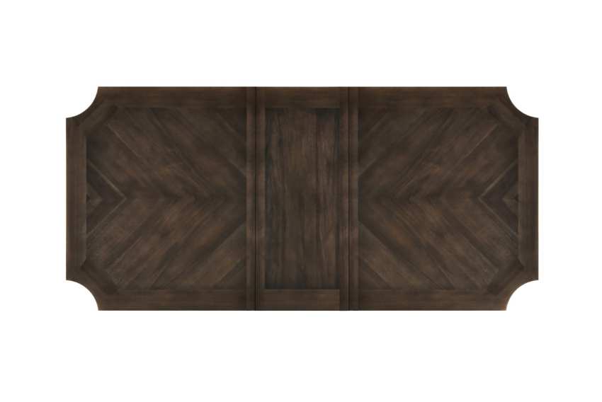 Sumatra Transitional 9-Piece Dining Set in Dark Brown