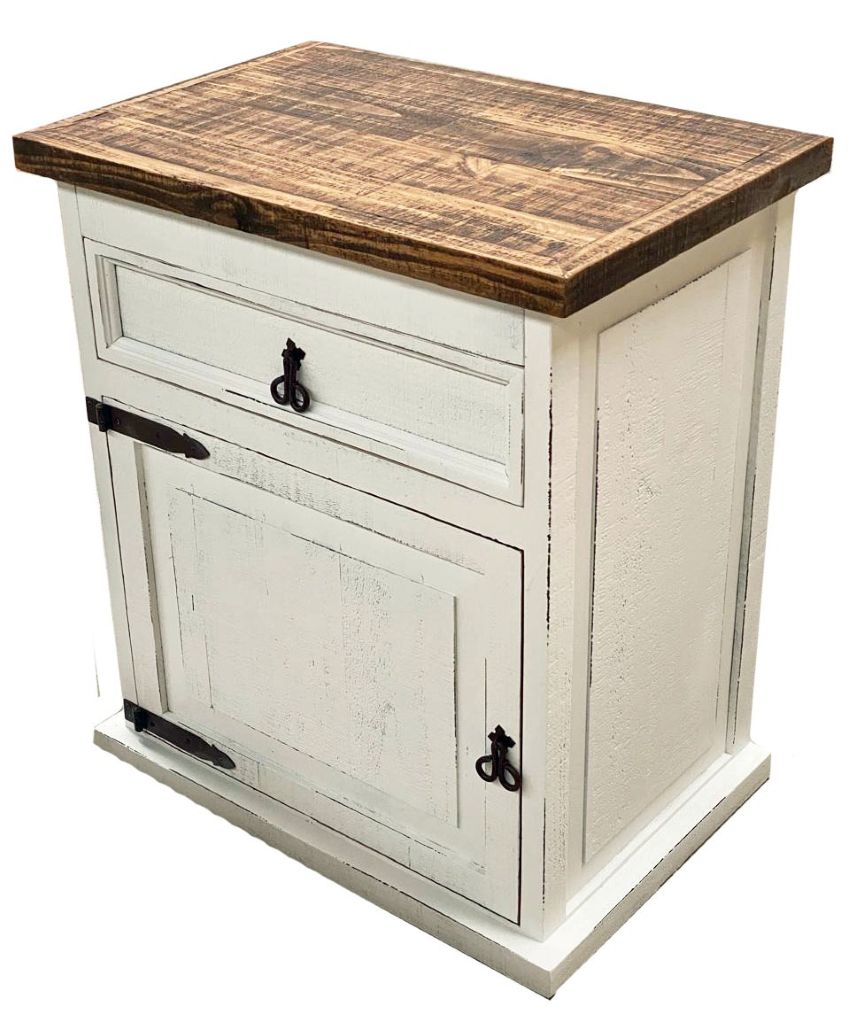 Mansion Rustic White Bedroom Set