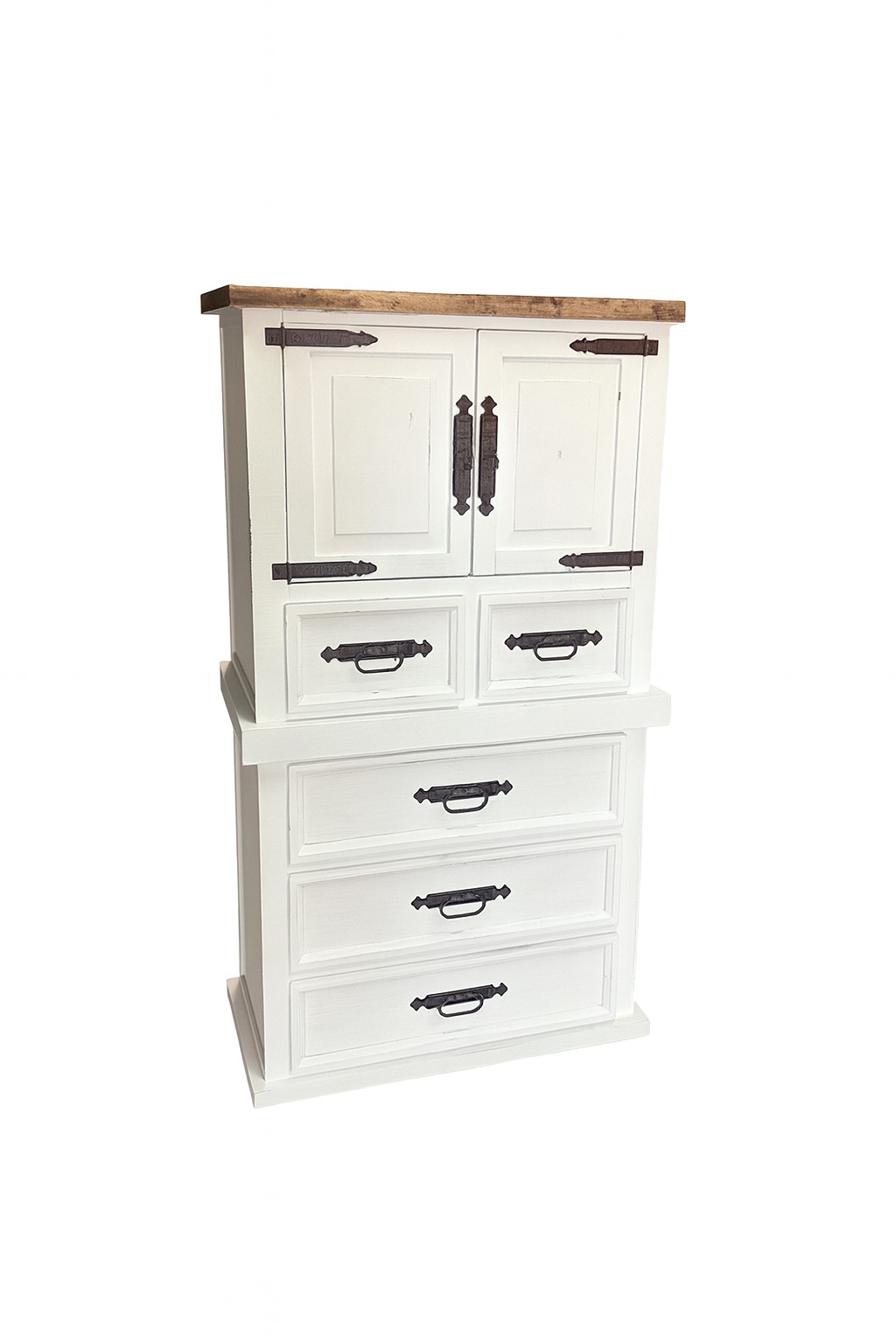 Mansion Rustic White Bedroom Set