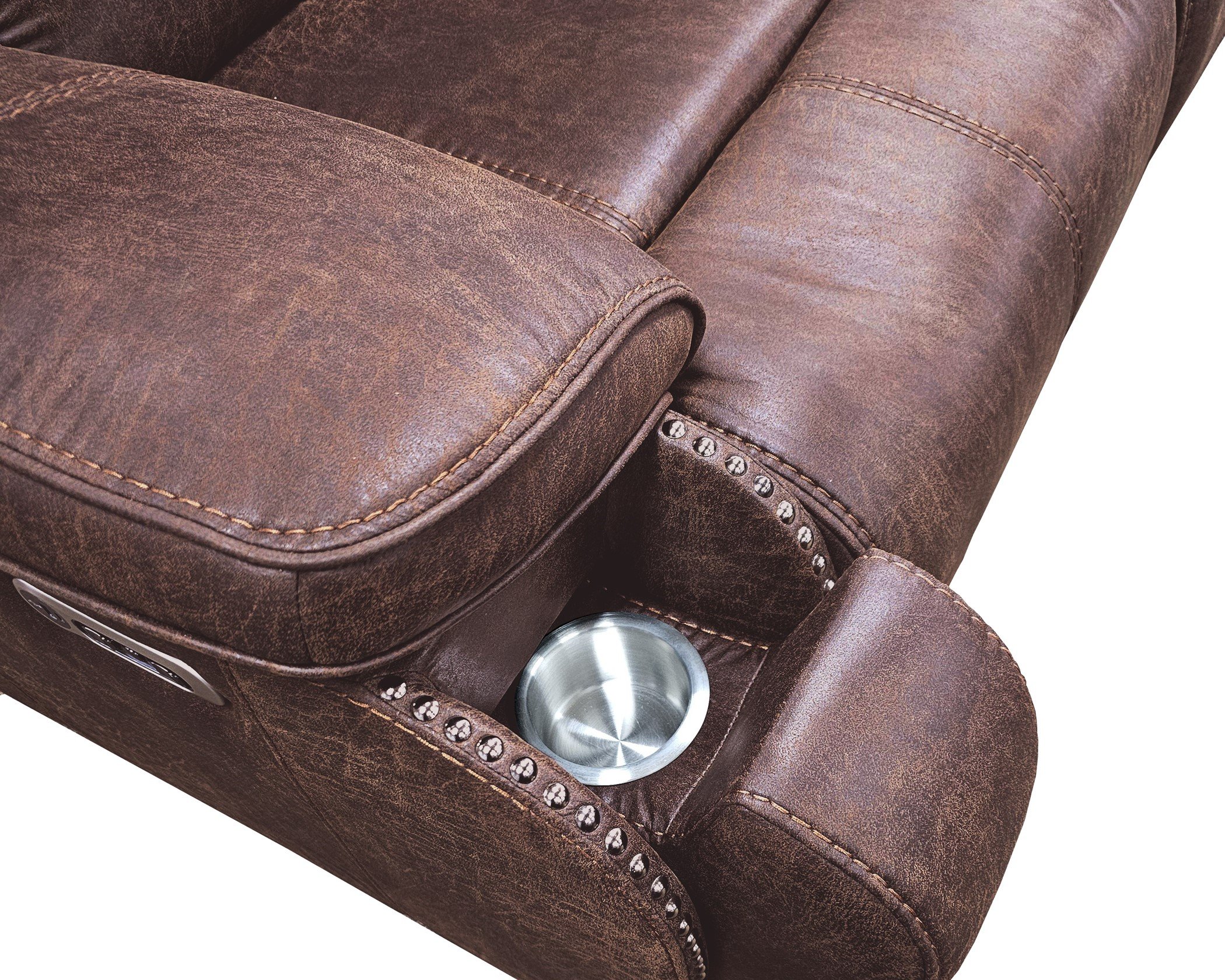 Atlantis Power Reclining Sofa Set — Western Flair Performance Fabric