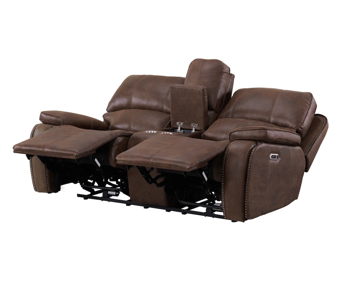 Atlantis Power Reclining Sofa Set — Western Flair Performance Fabric