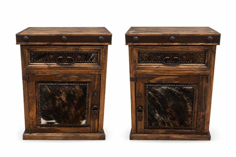 Western Rustic Cowhide Cimmaron Ridge 6-Piece King Bedroom Set