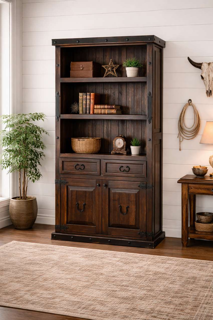 Iron Mesa Texas Star Western Rustic Executive Desk