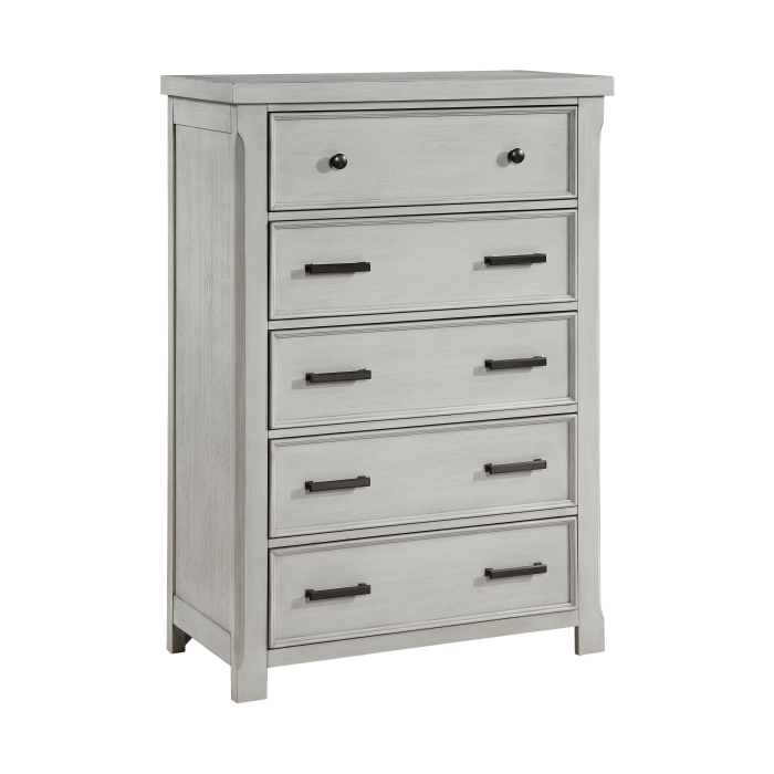 Willowbrook Light Gray Modern Farmhouse Bedroom Set with Storage Bed